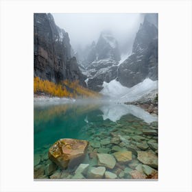 Lake In The Mountains 3 Canvas Print