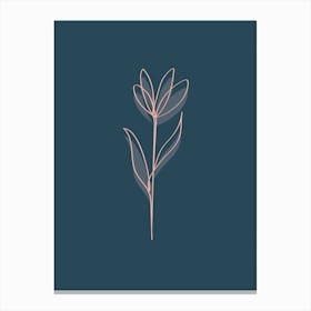 Bloom Canvas Line Art Print