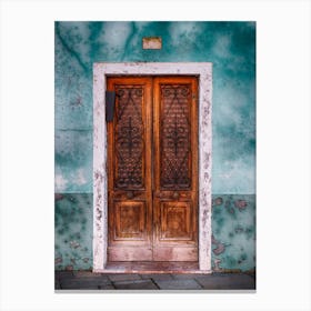 Weathered Doorway Of Burano Canvas Print