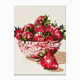 Disco Cherries Art Print , Wall Art Poster 1 Canvas Print