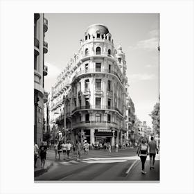 Valencia, Spain, Black And White Analogue Photography 1 Canvas Print