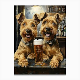 Sophisticated Terriers 5 Canvas Print