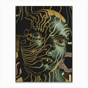 Face Of Gold Canvas Print