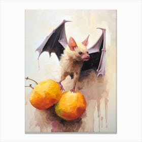 Flying Fox Bat Painting 4 Canvas Print