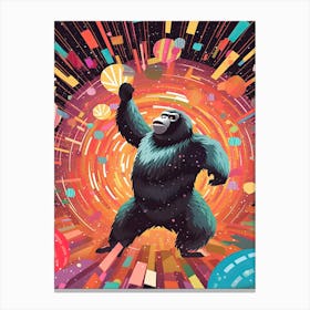 At The Disco   Gorilla Art2 Canvas Print