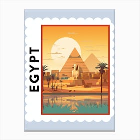 Egypt Travel Stamp Poster Canvas Print
