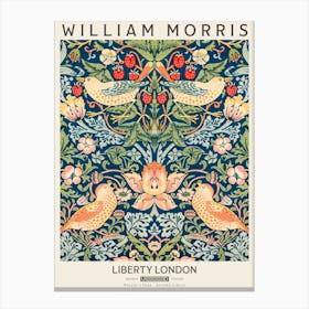 Liberty Print William Morris Strawberry Thief Pattern Canvas Print