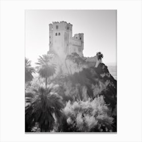 Tropea, Italy, Black And White Photography 3 Canvas Print