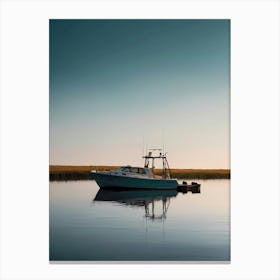 Boat On The Water Canvas Print