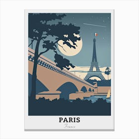 Paris Eiffel Tower Travel Canvas Print