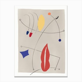 Hanging shapes Canvas Print