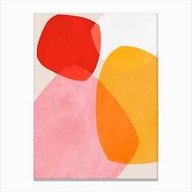 Expressive watercolor shapes 3 Canvas Print