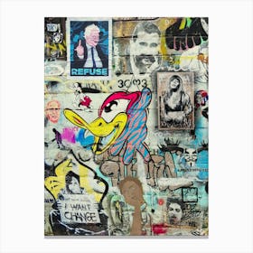 London Street Art Canvas Print