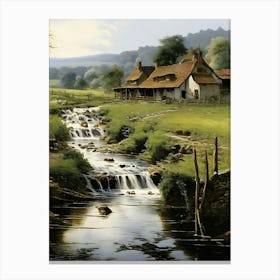 Country Stream Canvas Print