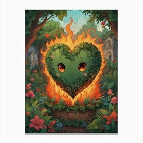 Heart Of Fire 73 Canvas Print