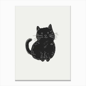 Black Cat 45 Canvas Print