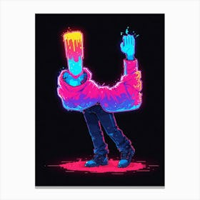 Neon Man 1 Canvas Print