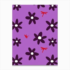 Purple Lilies Canvas Print