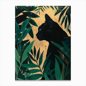 Cat In The Jungle 8 Canvas Print