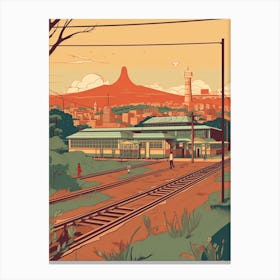 Nairobi Kenya Travel Illustration 1 Canvas Print