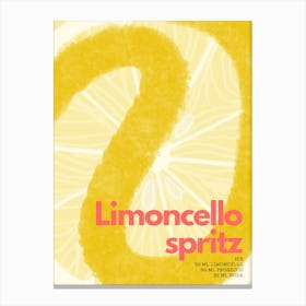 Yellow Limoncello Spritz Canvas Print