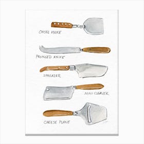 Cheese Knives Canvas Print
