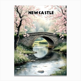 Newcastle Retro Vintage Travel V 05 Canvas Print