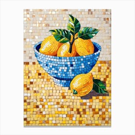 Lemons In A Bowl 2 Canvas Print