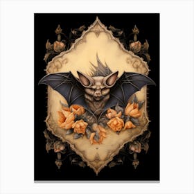 Bat Vintage Illustration 3 Canvas Print