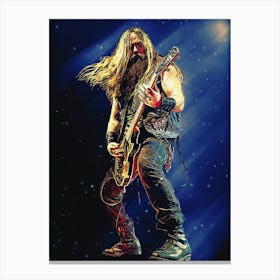 Superstars Zakk Wylde S Black Label Society Canvas Print