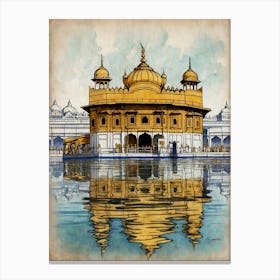 Golden Temple Canvas Print