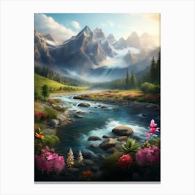 Mountain Landscape Canvas Print