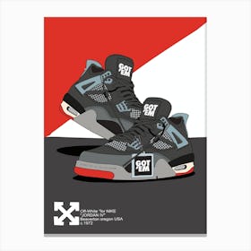 Sneakers LA Canvas Print