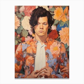 Harry Styles Kitsch Portrait 2 Canvas Print