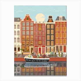 Amsterdam art Canvas Print