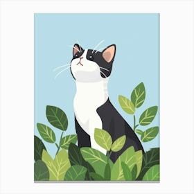 Cat In The Grass 8 Canvas Print