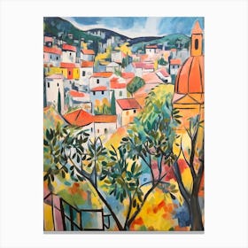 Cortona Italy 3 Fauvist Painting Canvas Print