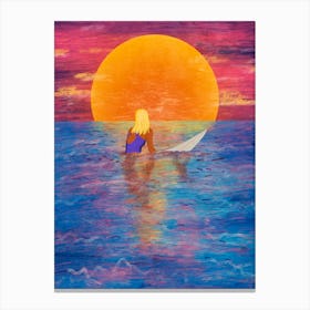 Surfer Girl Canvas Print