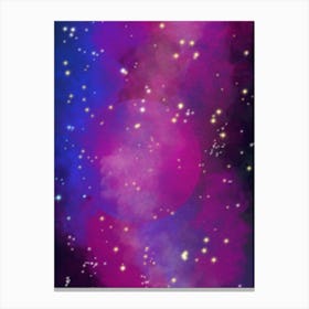 Luminescent space #3 - space neon art, nebula 1 Canvas Print