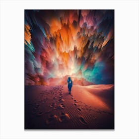 Desert Explosion Vibrant Colors Canvas Print