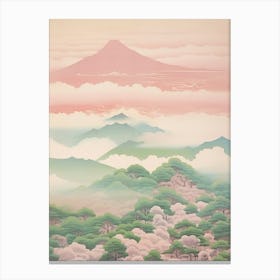 Mount Kirishima In Kagoshima Miyazaki, Japanese Landscape 3 Canvas Print