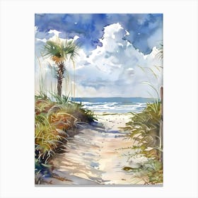 Path To The Beach 2 Canvas Print