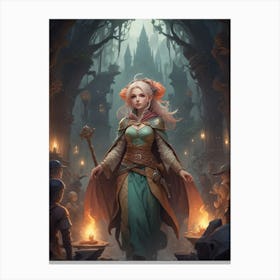 Witch In The Forest 6 Canvas Print