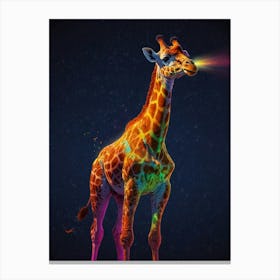 Rainbow Giraffe 1 Canvas Print