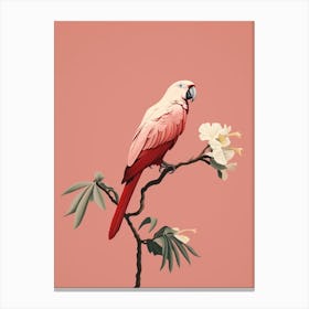 Minimalist Parrot 2 Illustration Canvas Print