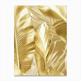 Gold Leaf Wallpaper Canvas Print