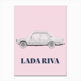 Vehicule Collection Lada Riva Pink Canvas Print