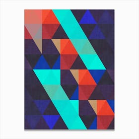 Harmonious composition of triangles 4 Canvas Print