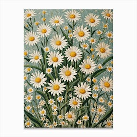 White Daisies no1 Canvas Print