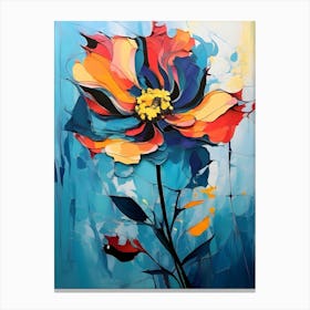 Abstract Flower Painting 27 Canvas Print